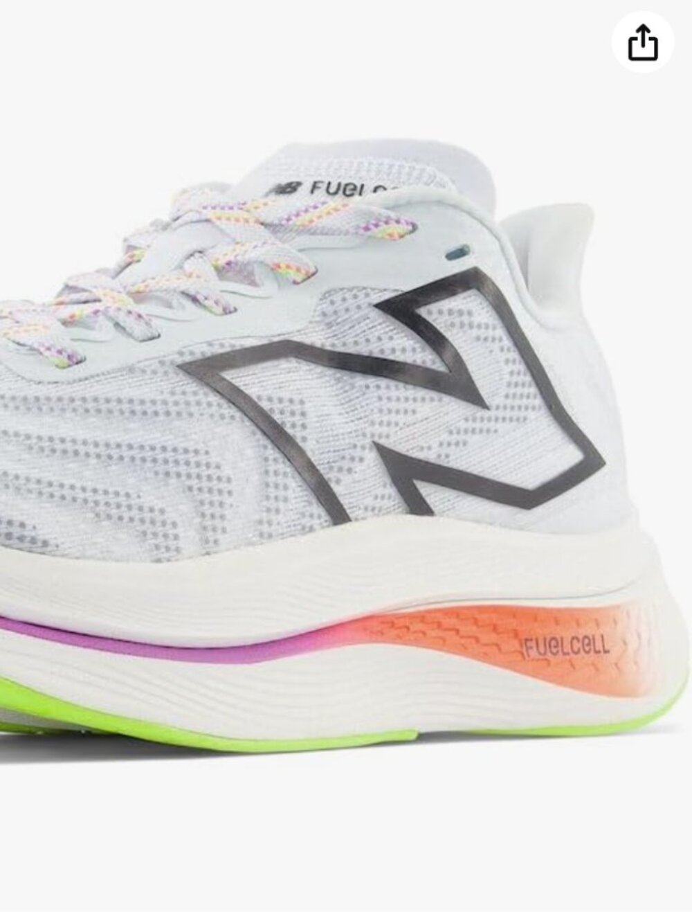 New Balance Men's FuelCell SuperComp Trainer V2 Running Shoe, Ice Blue/Neon 9.5